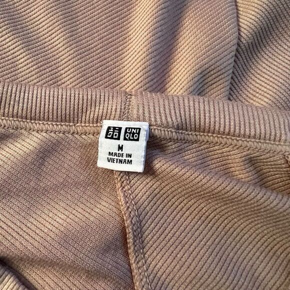 Uniqlo Alexander wang beige ribbed long sleeve shirt - Picture 3 of 8